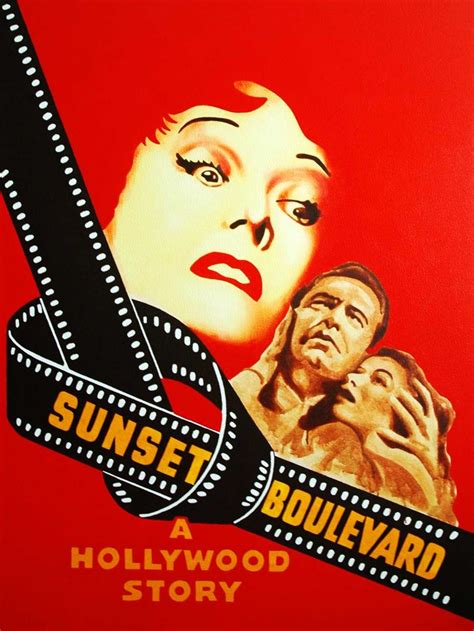 Sunset Boulevard 1950 Hollywood Story Movie Posters Mystery Film