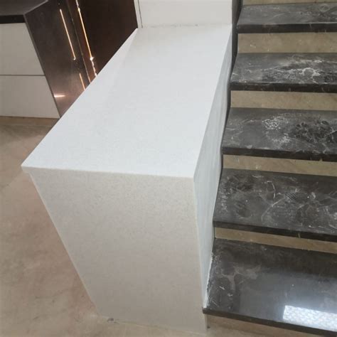 White Mm Corian Solid Surface Counter Table At Rs In Hyderabad