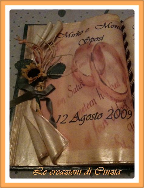 LE CREAZIONI DI CINZIA: Libro scultura per matrimonio
