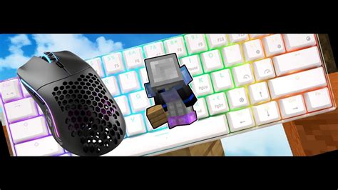 THOCKY Keyboard Mouse Sounds ASMR Handcam Hypixel Bedwars YouTube