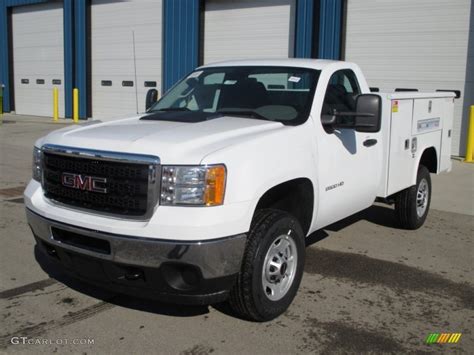 2014 Summit White Gmc Sierra 2500hd Regular Cab 4x4 Utility Truck 90678162 Photo 3 Gtcarlot