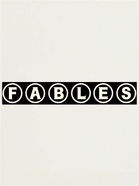 "Fables - comic logo" Photographic Print by Forever-Midnite | Redbubble