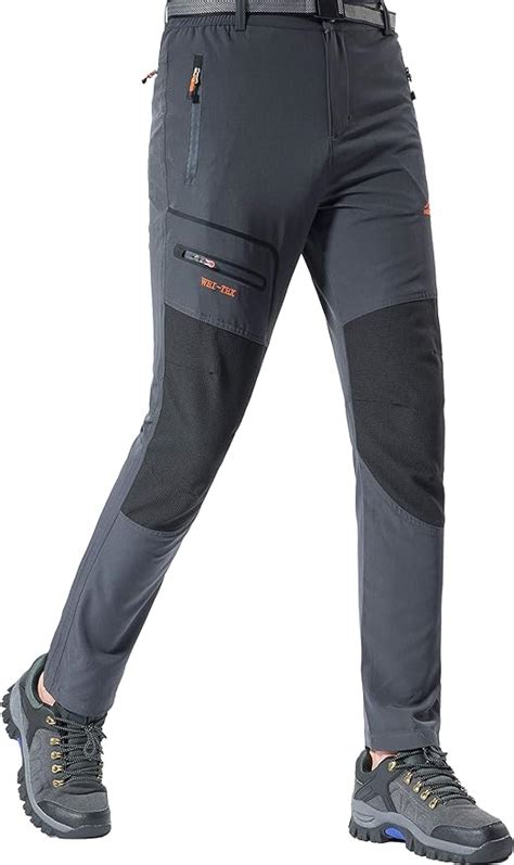 Dafenp Pantalon De Travail Cargo Homme Elastique Pantalon Randonnee