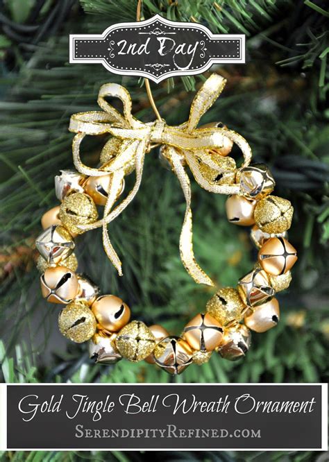 Easy Diy Gold Jingle Bell Wreath Ornament Serendipity Refined