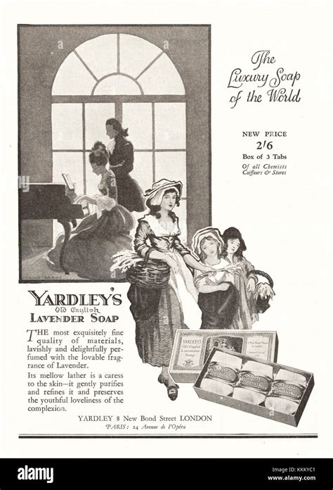 1927 Uk Magazine Yardleys Lavender Soap Advert Stock Photo Alamy