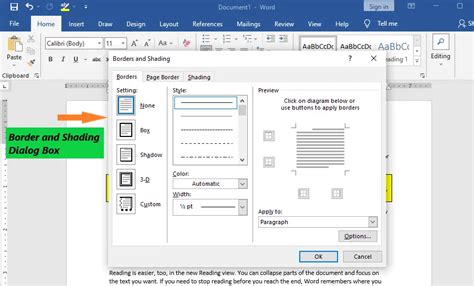 How To Apply Border And Shading In Ms Word Page Border And Shading