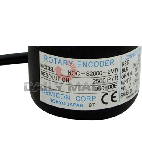 New Nemicon NOC S2000 2MD Flange Pulse Hollow Shaft Rotary Encoder In