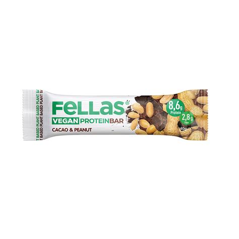 Fellas Vegan Protein Bar Kakao Yer Fıstığı 40 G Macroonline