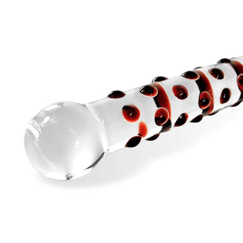 LeLuv Glass Inch Bumpy Wand Round Head Classic Dildo EBay