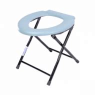 Lightweight Foldable Aluminium Roll Over Shower Commode Chair