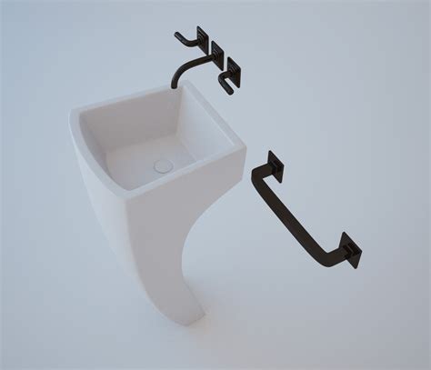 Bathroom Washbasin 3d Model Cgtrader