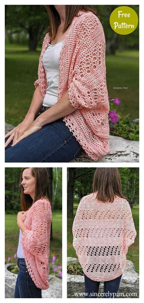 Easy Cocoon Shrug Free Crochet Pattern Crochet Shawl Pattern Free