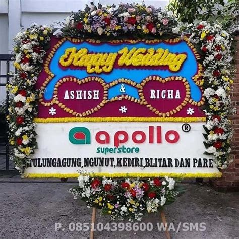 Bunga Papan Wedding 017 Toko Bunga Bojonegoro Florist Bojonegoro