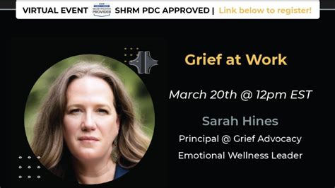 Grief At Work With Sarah Hines Youtube