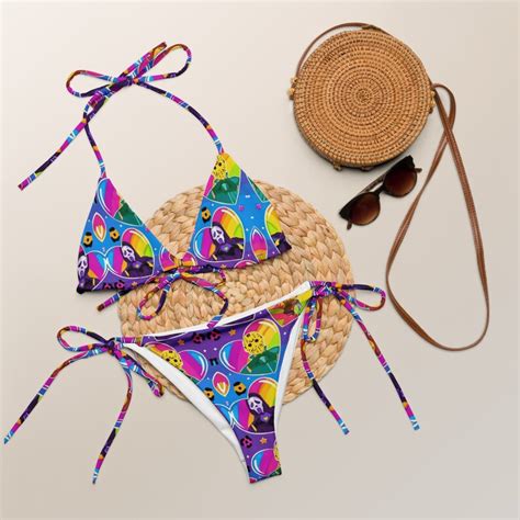 Retro Funk Eco Friendly Recycled String Bikini Etsy