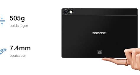 Doogee Tablette Android T Plus Cran K De Gb Ram Gb