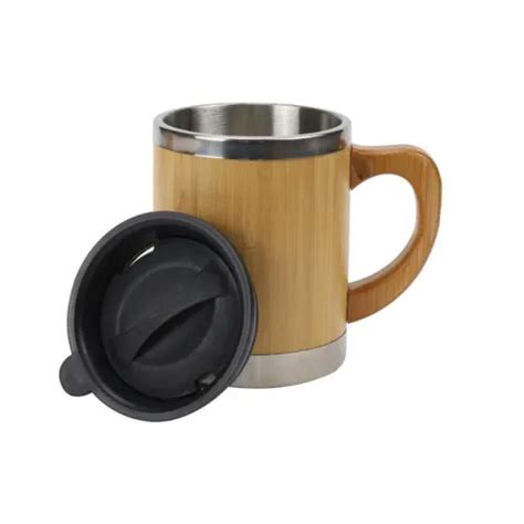 Bootes ECO Friendly Promotional Bamboo Mug With Lid Corporate