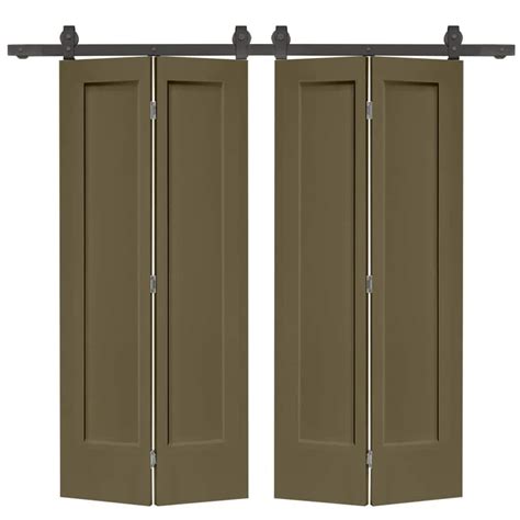 Reviews For CALHOME 72 In X 80 In Hollow Core 1 Panel Olive Green MDF