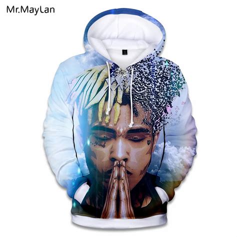 Male Rapper Hip Hop Xxxtentacion Music Revenge 3d Print Hoodies Menwomen Streetwear Jacket