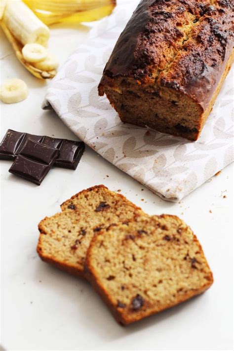 Banana bread au beurre de cacahuète et chocolat Contes et Délices