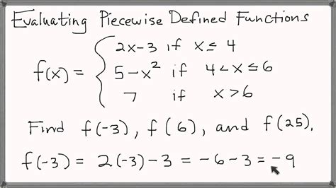 Evaluate Each Function For The Given Value