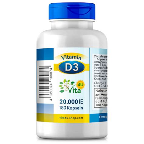 Vitamin D3 20000 IE Kaufen Vitamine Mineralien Eu