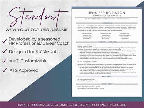 ATS Friendly Resume Template For Google Docs Professional Executive