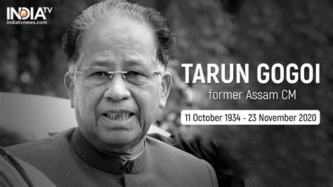 Tarun Gogoi Former Assam Cm Dies At 86 India Tv