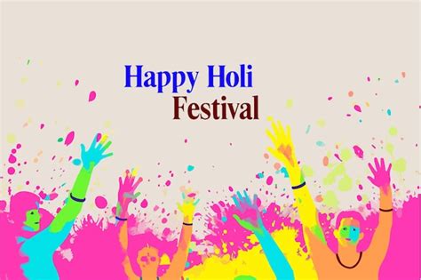 Premium Vector Happy Holi Festival Of Colors With Color Background