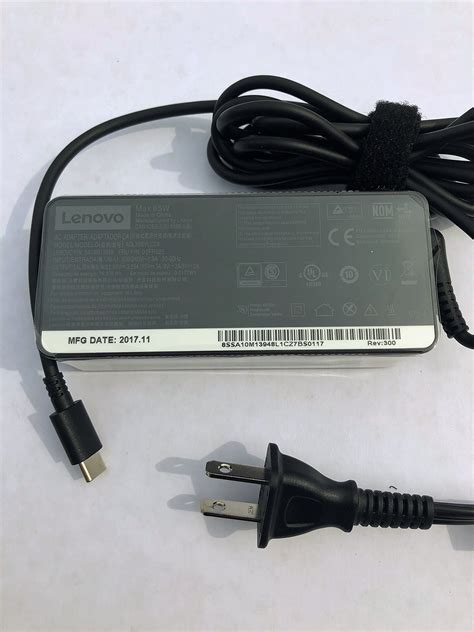 Lenovo W Usb Type C Ac Adapter X M With Prong Power Cord