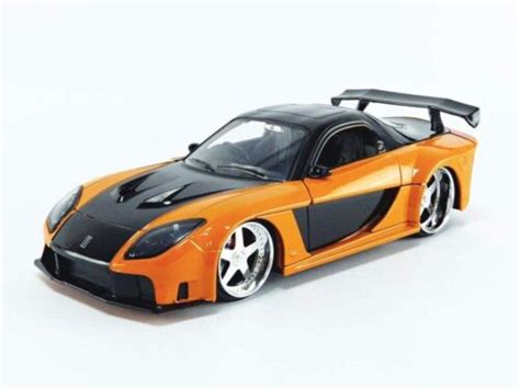 Jada Toys Mazda Rx 7 Orange And Black Fast And Furious 124 Jad30732 Ebay