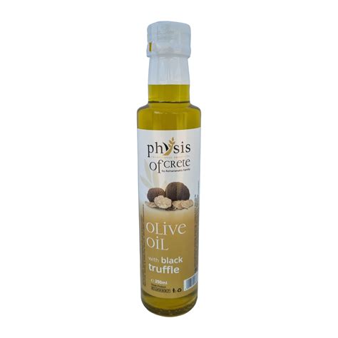 EXTRA VIRGIN OLIVE OIL WITH BLACK TRUFFLE Extra Virgin Olive Oil And