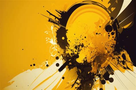 Premium Photo Abstract Yellow Tone Liquid Fluid Effect Background
