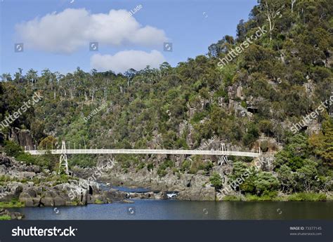 Alexandra Suspension Bridge Cataract Gorge Launceston Tasmania Stock