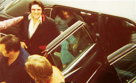 Elvis Presley Exiting His Or Cadillac Limo Classic Cars