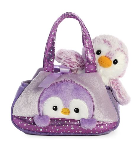 Buy Fancy Pal Pet Carrier Purple Penguin At Mighty Ape Nz