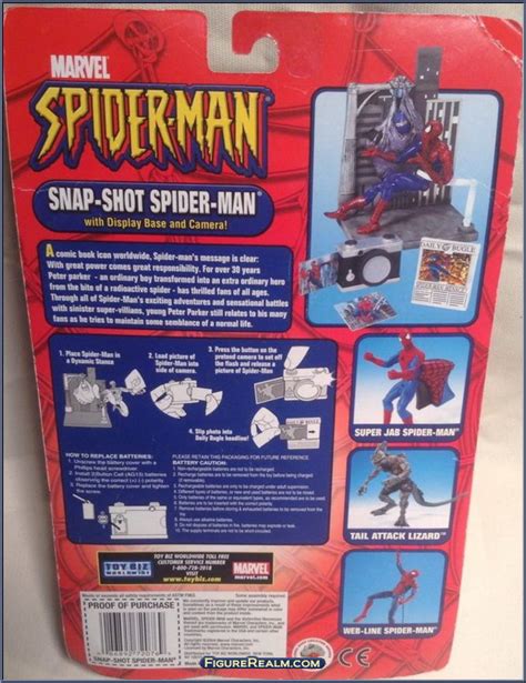 Spider Man Snap Shot Spider Man 2000 Series 10 Toy Biz Action