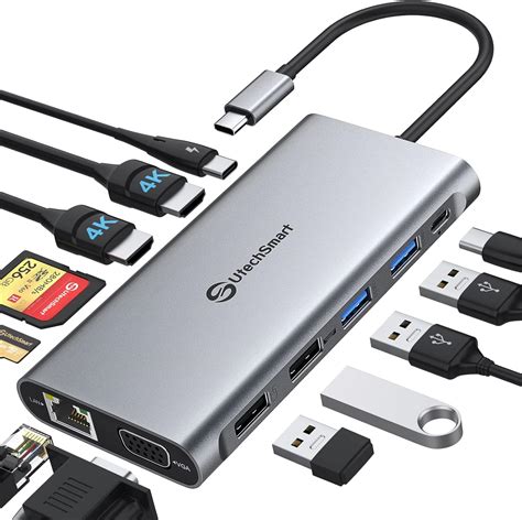 Utechsmart Usb C Docking Station Triple Monitor Mexico Ubuy