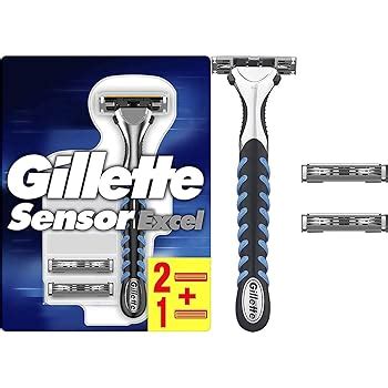 Gillette Sensor Excel Razor Blades For Men Pack Of Blades Amazon Co