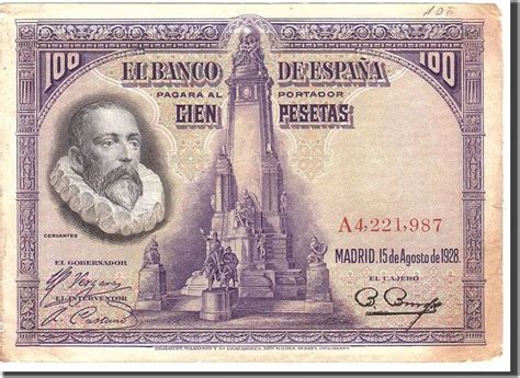 Spain Pesetas Banknote Km A Vf Ma Shops