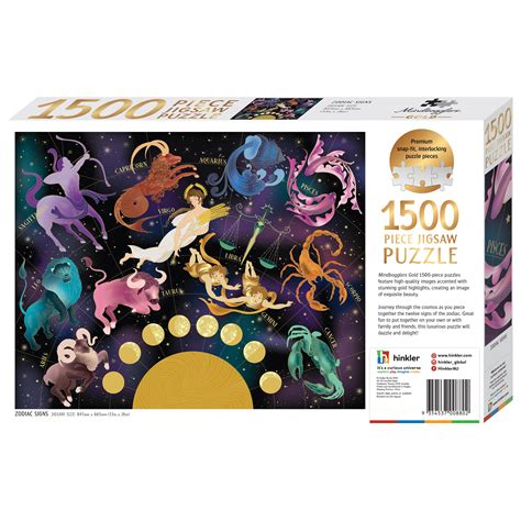 Mindbogglers Gold Astrology 1500pc Jigsaw 1500 Piece Jigsaw Puzzles