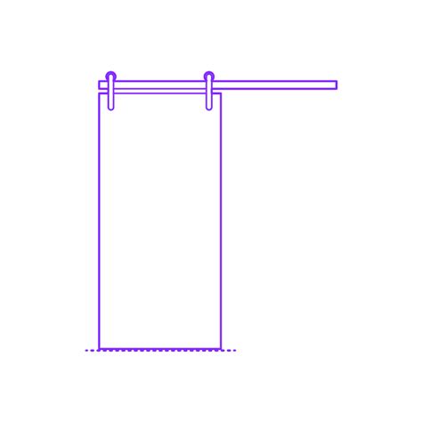 Surface Mounted Door Single Glass 1 Panel Dimensions Drawings