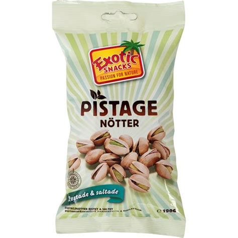 Pistagenötter Rostade Saltade Snacks 190g Nätmat