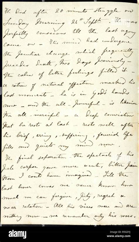 Letter of Charlotte Bronte. Haworth, co. York; 1848. (Whole folio ...