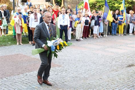 Prezydent Gdyni na obchodach Święta Niepodległości Ukrainy Gdynia