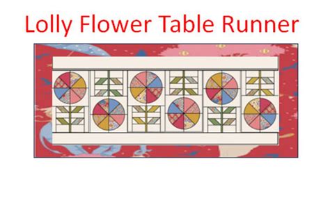 Tilda Table Runner Tildas World Jubilee Birthday Lollyflower Table