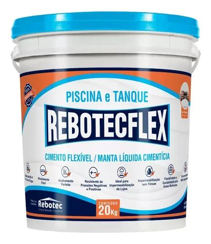 Rebotec Flex Kg Piscina Cimento Flex Vel Manta Liquida