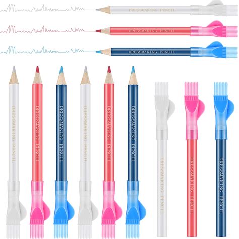 Pieces Sewing Fabric Pencils Water Soluble Pencil Tailor Mark Pencil