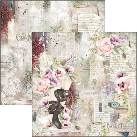 Ciao Bella Papier Scrapbooking Cygne Noir 12fe 30x30 Assortiment