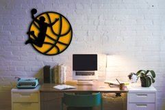 Basketball D Layered Svg Sports Laser Cut File